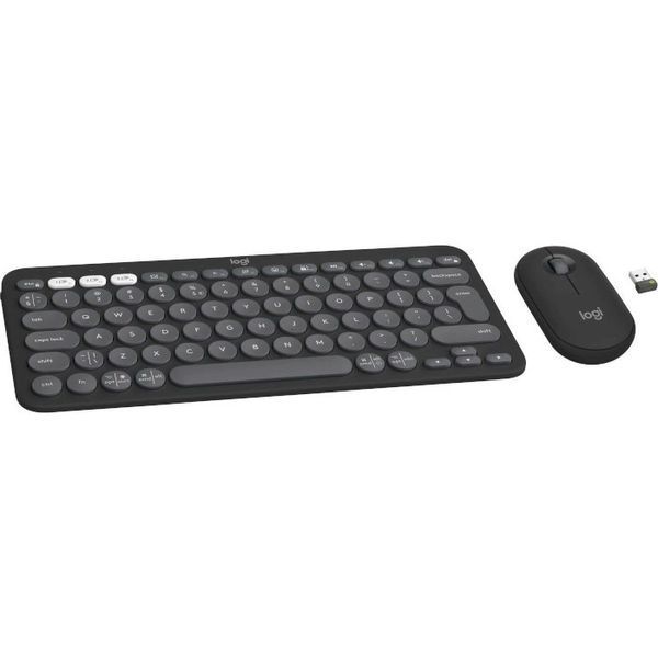 Комплект (клавиатура, мышь) беспроводной Logitech Pebble 2 Combo Graphite (920-012239) DC479771 фото