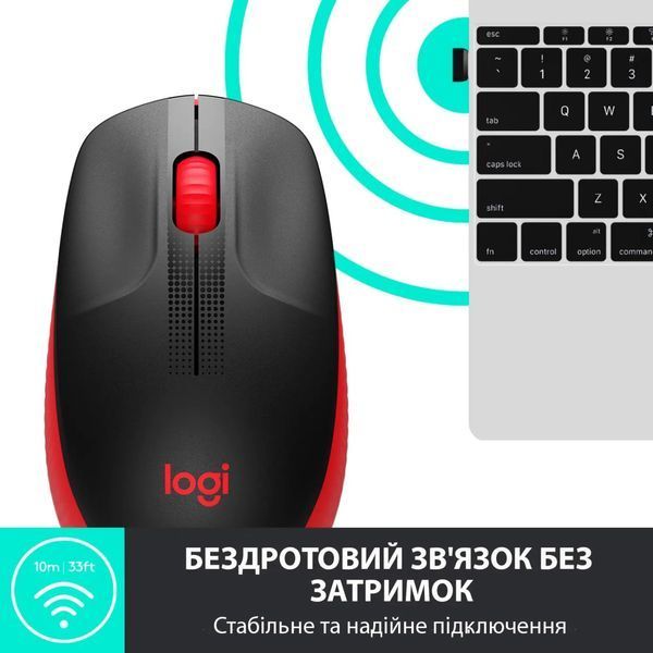 Мышь беспроводная Logitech M190 Wireless Red (910-005908) DC320558 фото