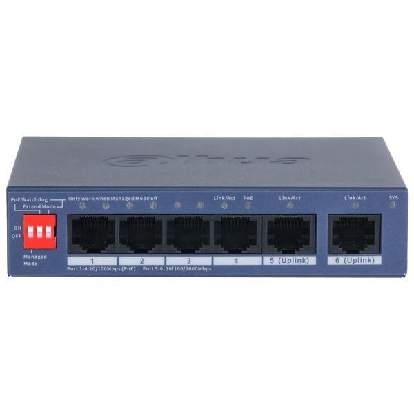 Комутатор Dahua DH-CS4006-4ET2GT-36 PoE DC552523 фото