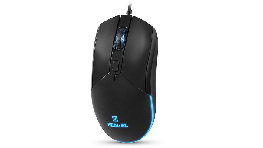 Миша REAL-EL RM-515 Black DC579737 фото