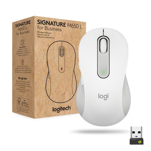 Миша бездротова Logitech Signature M650 for Business Large Off-White (910-006349) DC454008 фото