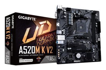 Материнська плата GIGABYTE A520M K V2 (rev. 1.1) Socket AM4 EL1409360 фото