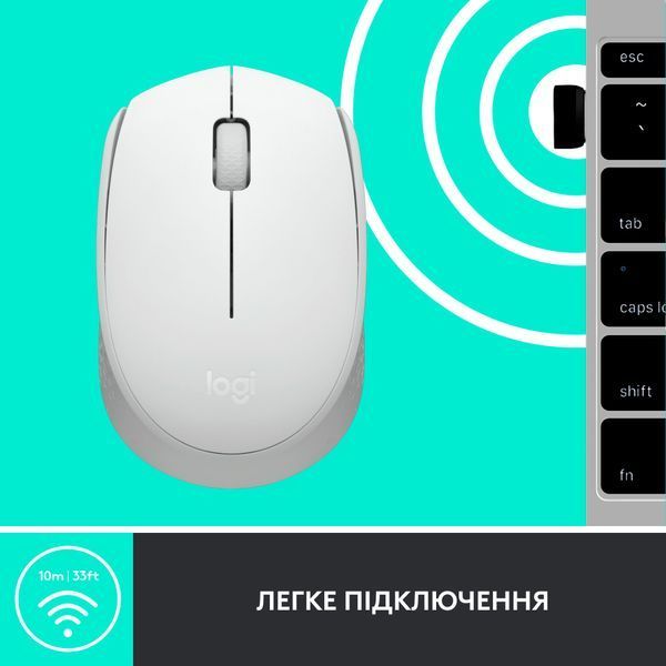Миша бездротова Logitech M171 Off-White (910-006867) DC454012 фото