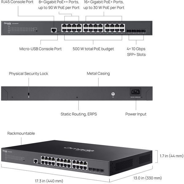 Комутатор TP-Link Omada SG3428XMPP DC631146 фото