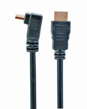 Кабель Cablexpert (CC-HDMI490-6) HDMI-HDMI v.2.0, вилка/угловая вилка 1.8м Black DC50327 фото