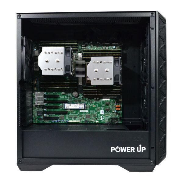 Сервер двопроцесорний TOWER PowerUp #76 AMD EPYC 7763 x2/256 GB/SSD 1TB х2 PU140076 фото