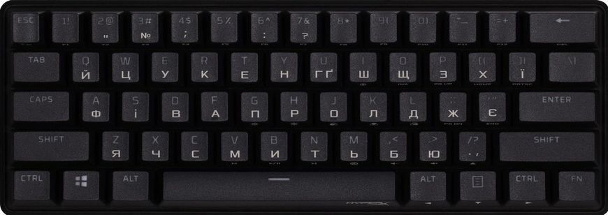 Клавіатура HyperX Alloy Origins 60 Red RGB UA Black (4P5N4AA) DC531808 фото