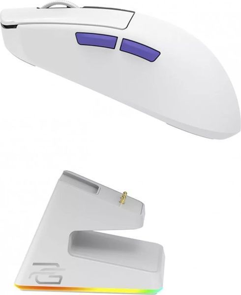 Миша бездротова Proove Gaming Superfight Wireless with charging dock White/Purple (WMSW00122002) DC618307 фото