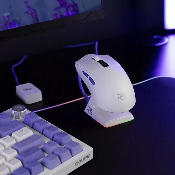 Миша бездротова Proove Gaming Superfight Wireless with charging dock White/Purple (WMSW00122002) DC618307 фото