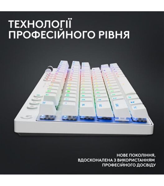 Клавиатура беспроводная Logitech G PRO X TKL Lightspeed White Tactile (920-012148) DC479785 фото