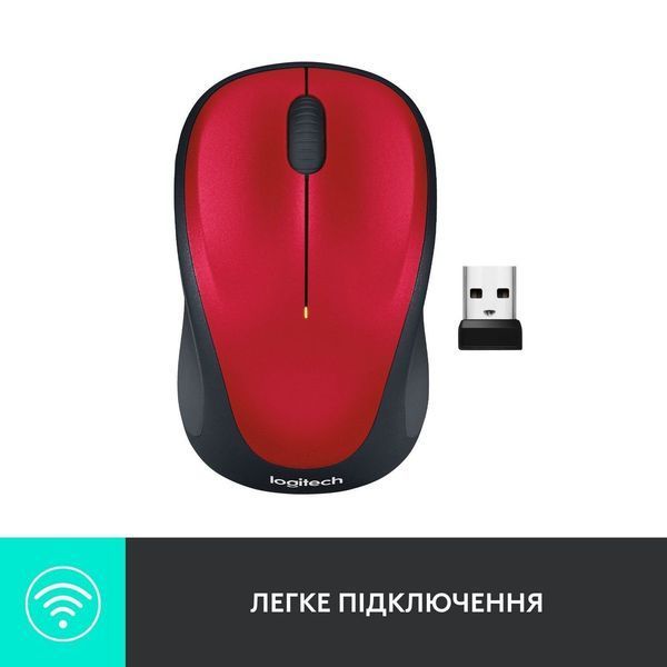 Миша бездротова Logitech M235 Red (910-002496) DC146063 фото