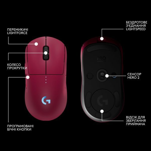 Мышь беспроводная Logitech G Pro 2 Lightspeed Pink (910-007309) DC530352 фото