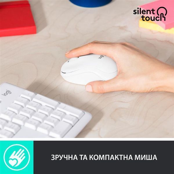 Комплект (клавiатура, миша) бездротовий Logitech MK295 Combo White (920-009824) DC436066 фото