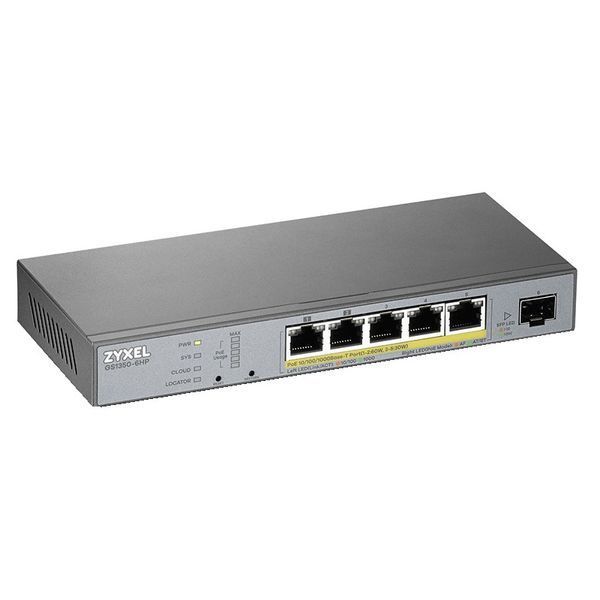 Комутатор для відеоспостереження ZYXEL GS1350-6HP (GS1350-6HP-EU0101F) DC284511 фото